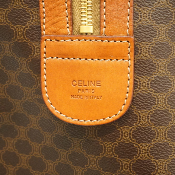 Auth Celine Macadam Boston Bag Women's PVC Boston Bag Brown - Picture 5 of 14